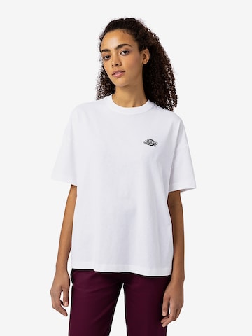 DICKIES T-shirt 'Summerdale' i vit: framsida