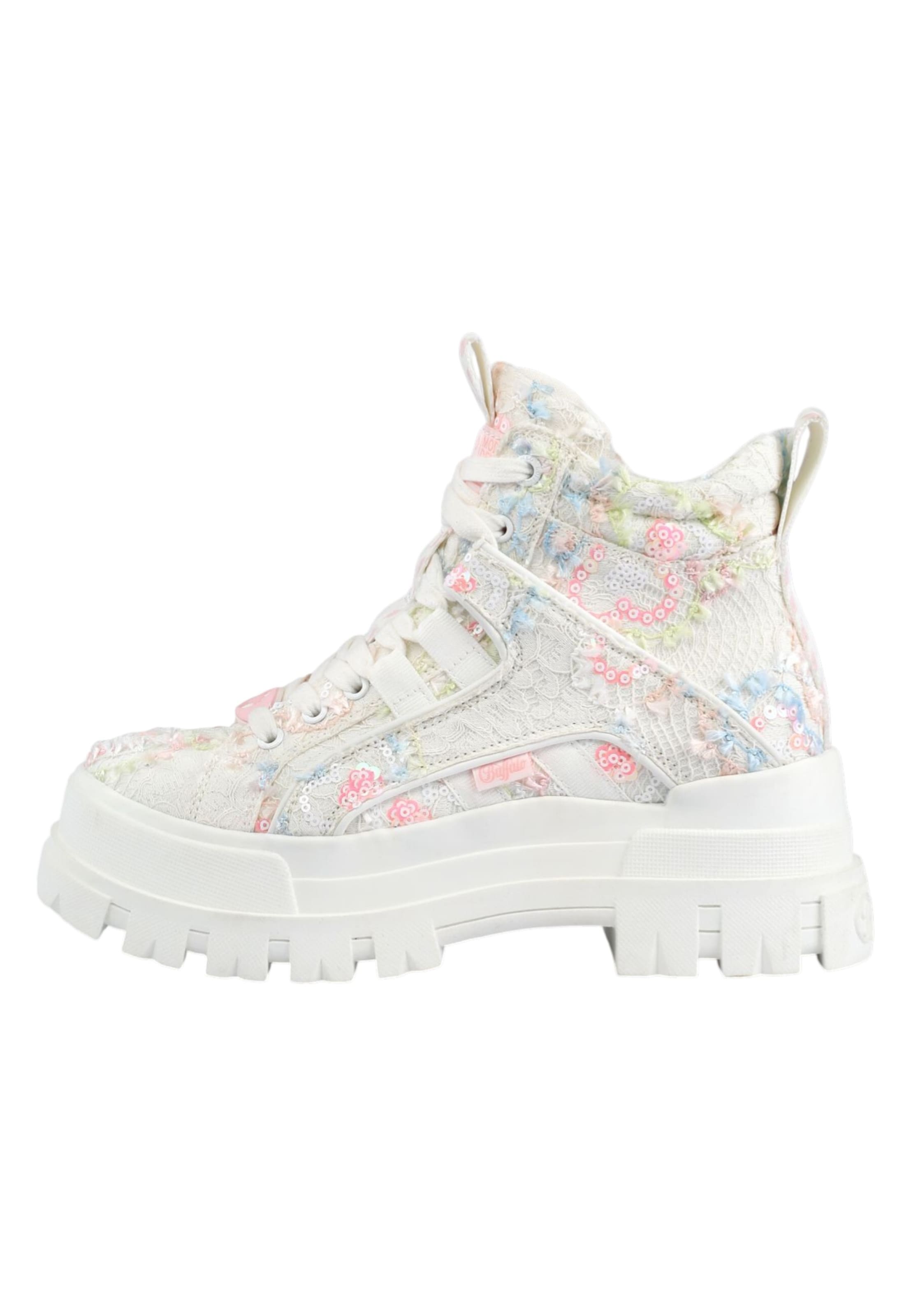 Bottines à lacets 'Aspha' BUFFALO en blanc