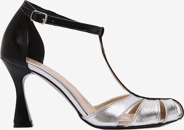 Limoya Slingpumps 'Mian' in Silber: Vorderseite