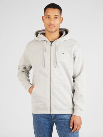 Veste de survêtement Volcom en gris : devant