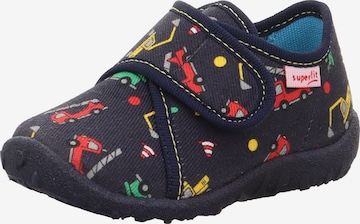 SUPERFIT - Pantufa 'SPOTTY' em azul: frente