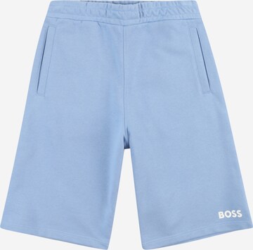 BOSS Kidswear Regular Broek in Blauw: voorkant