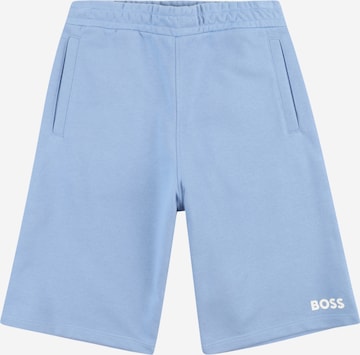 BOSS Kidswear - Calças em azul: frente