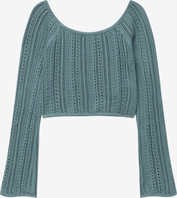 Pull-over Pull&Bear en bleu : devant