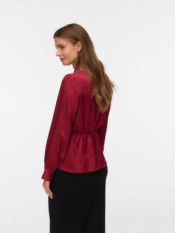 Chemisier 'VMLea' VERO MODA en rouge