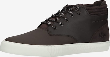 LACOSTE Hög sneaker 'Esparre' i brun: framsida