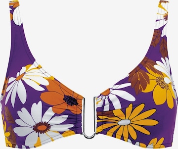 Push-up Hauts de bikini 'Flower Power' OLYMPIA en mélange de couleurs : devant