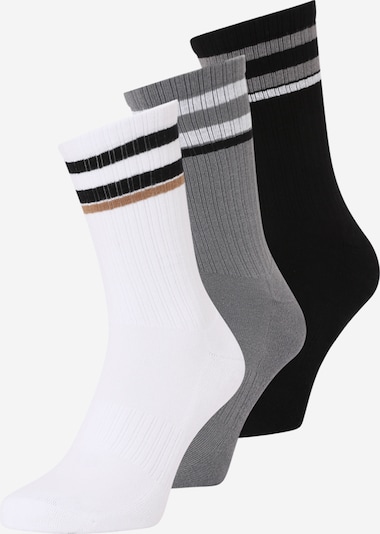 Kojinės iš BOSS, spalva – pilka / juoda / balta, Prekių apžvalga