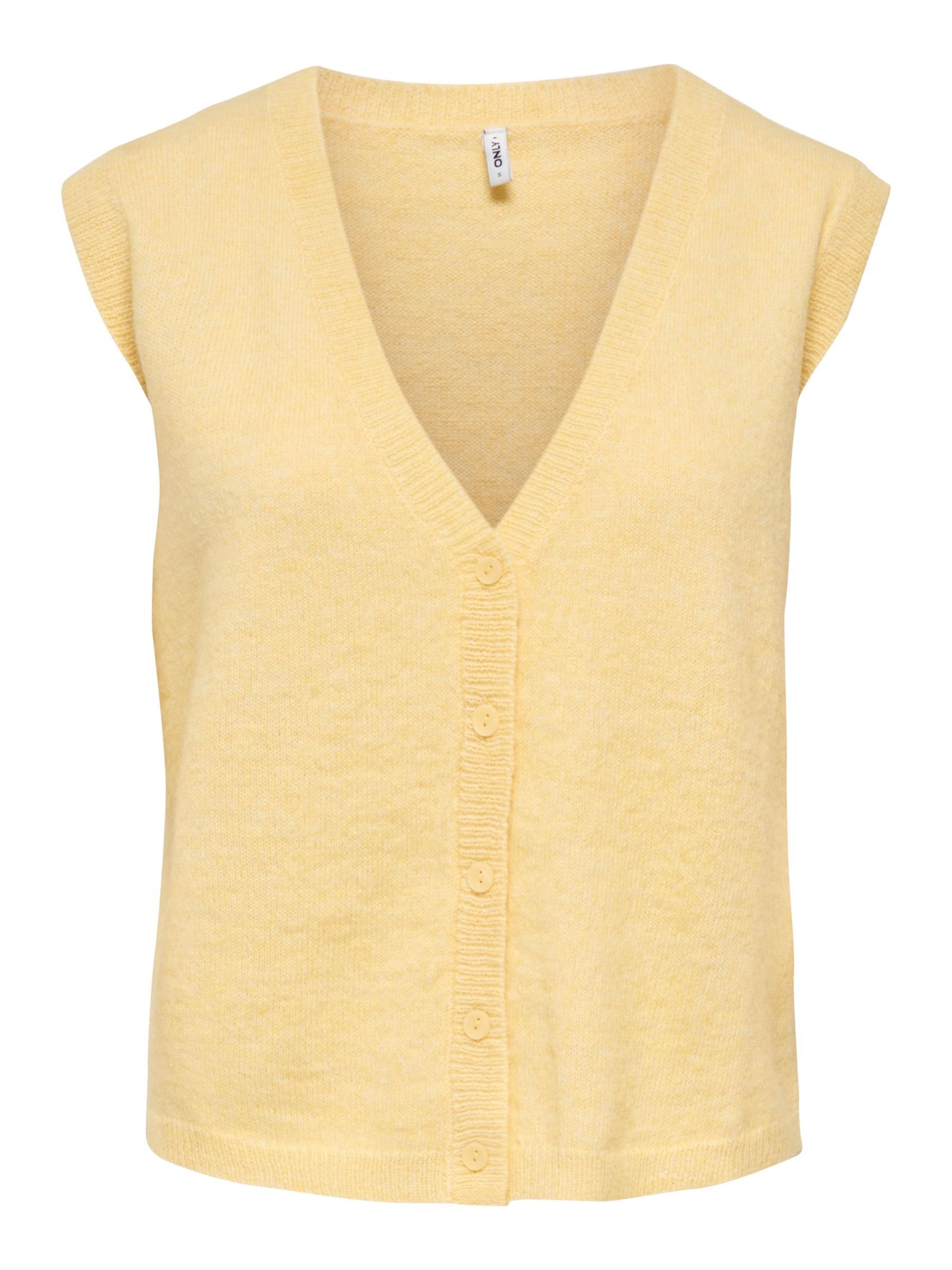 ONLY Gilet 'ONLHelga' en jaune, Vue avec produit
