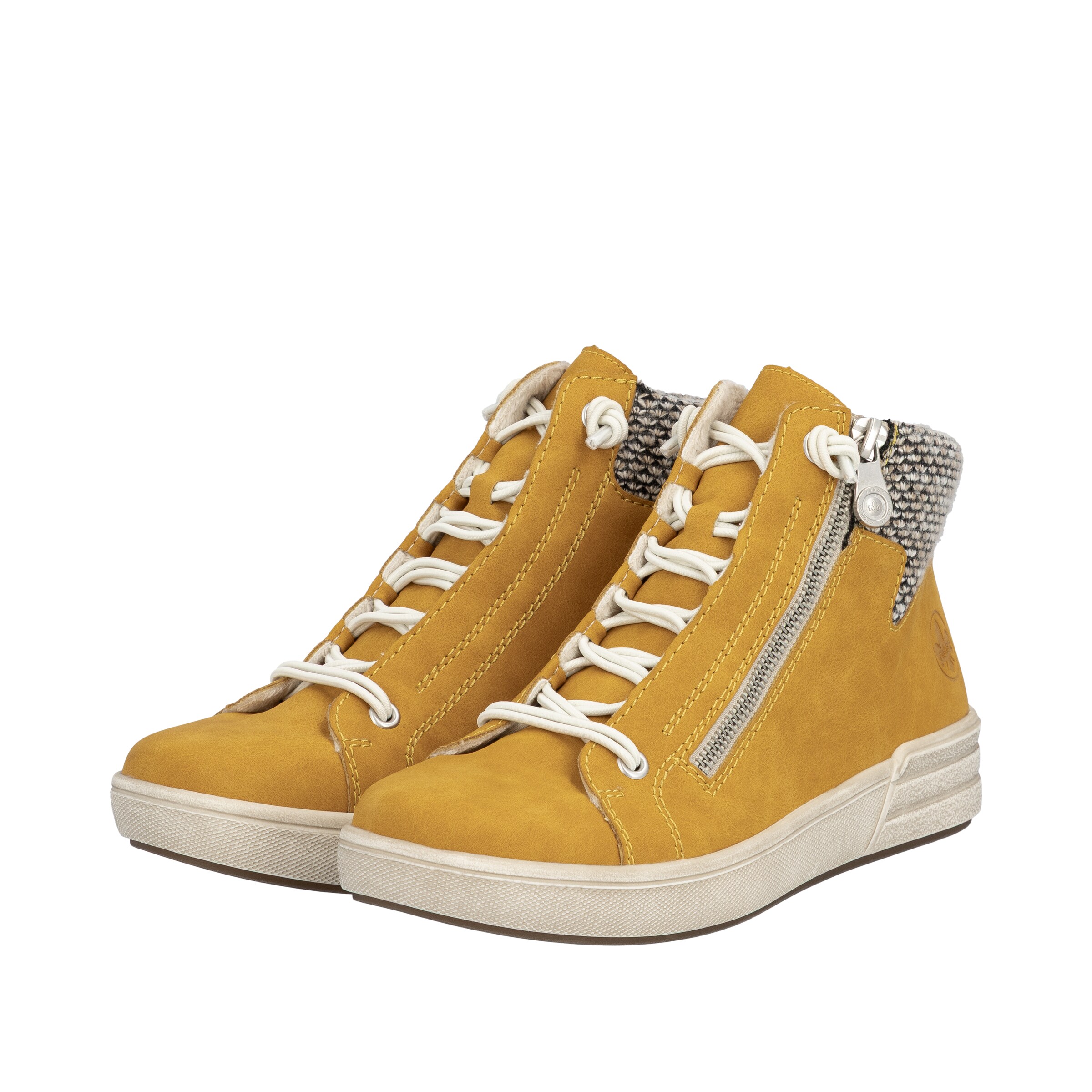Bottines à lacets Rieker en jaune