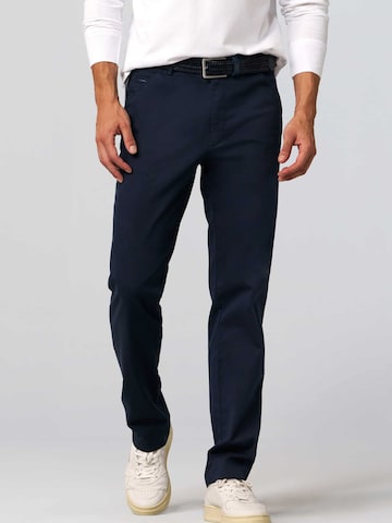 MEYER Regular Chino Pants 'Chicago' in Blue: front