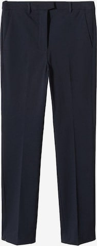 MANGO Regular Pleated Pants 'Cola' in Blue: front