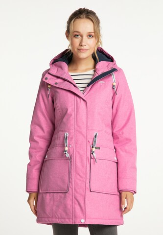 Schmuddelwedda Winter jacket in Pink: front