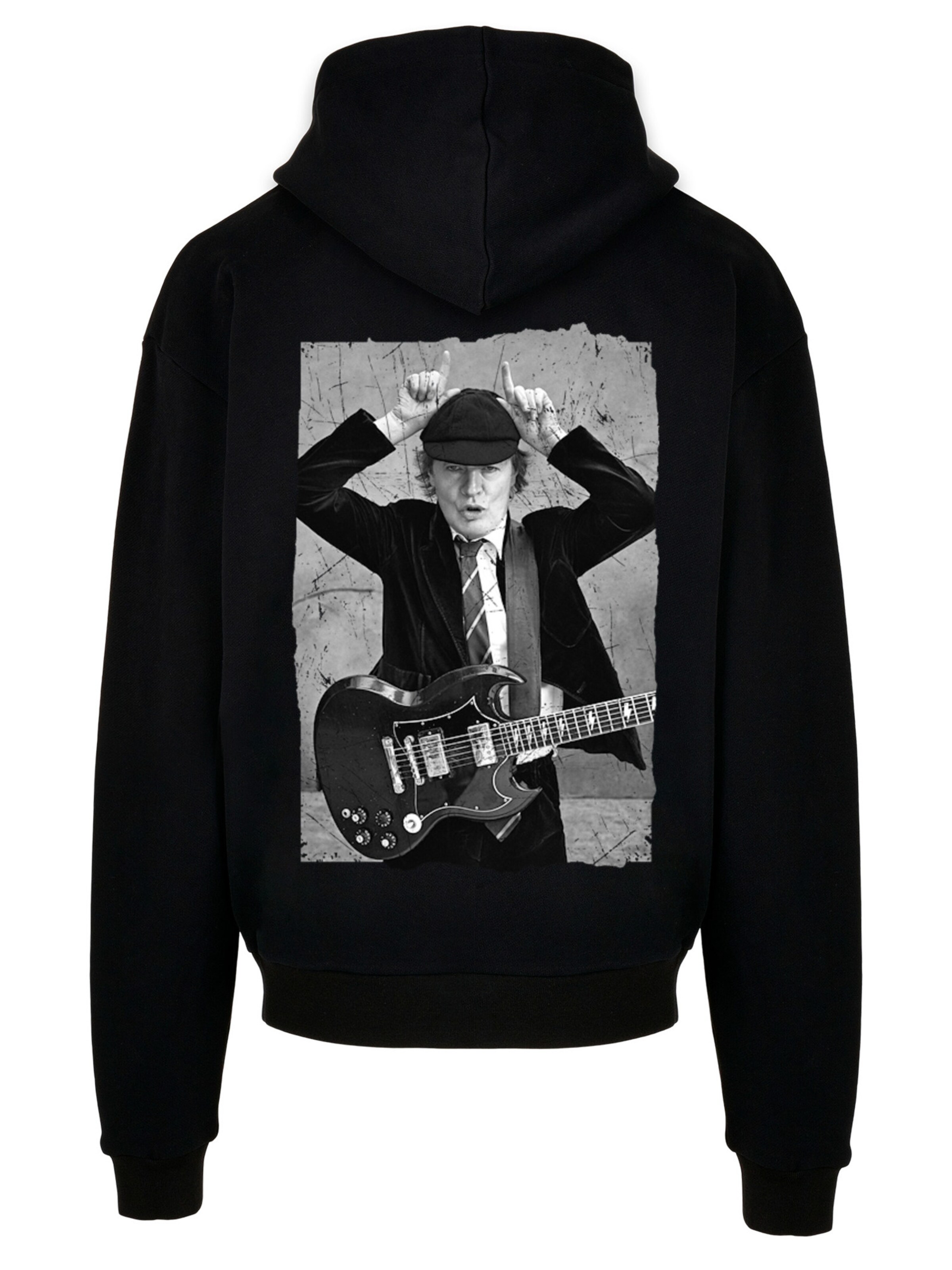 Sweat-shirt 'ACDC' F4NT4STIC en noir : devant