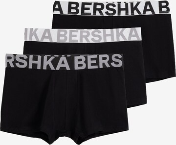 Boxeri de la Bershka pe negru: față