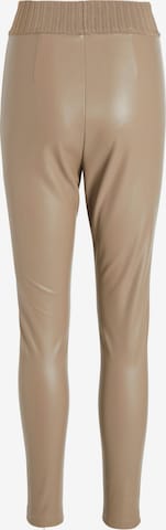 VILA Skinny Leggings 'Dagmar' in Brown