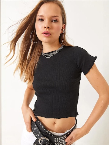 Bianco Lucci T-Shirt in Schwarz