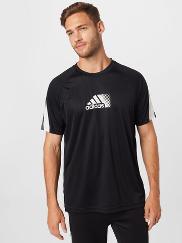 Tricou funcțional 'Seaso' de la ADIDAS SPORTSWEAR pe negru: față