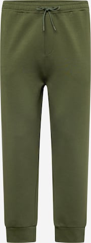 BOSS Green Alt kitsenev Püksid 'Hadiko', värv roheline: eest vaates