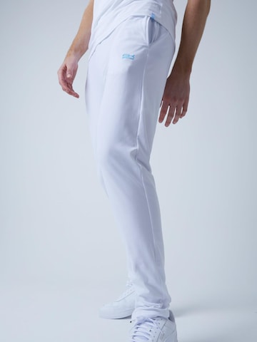 SPORTKIND Slimfit Sportbroek 'Slim Training Pants' in Wit