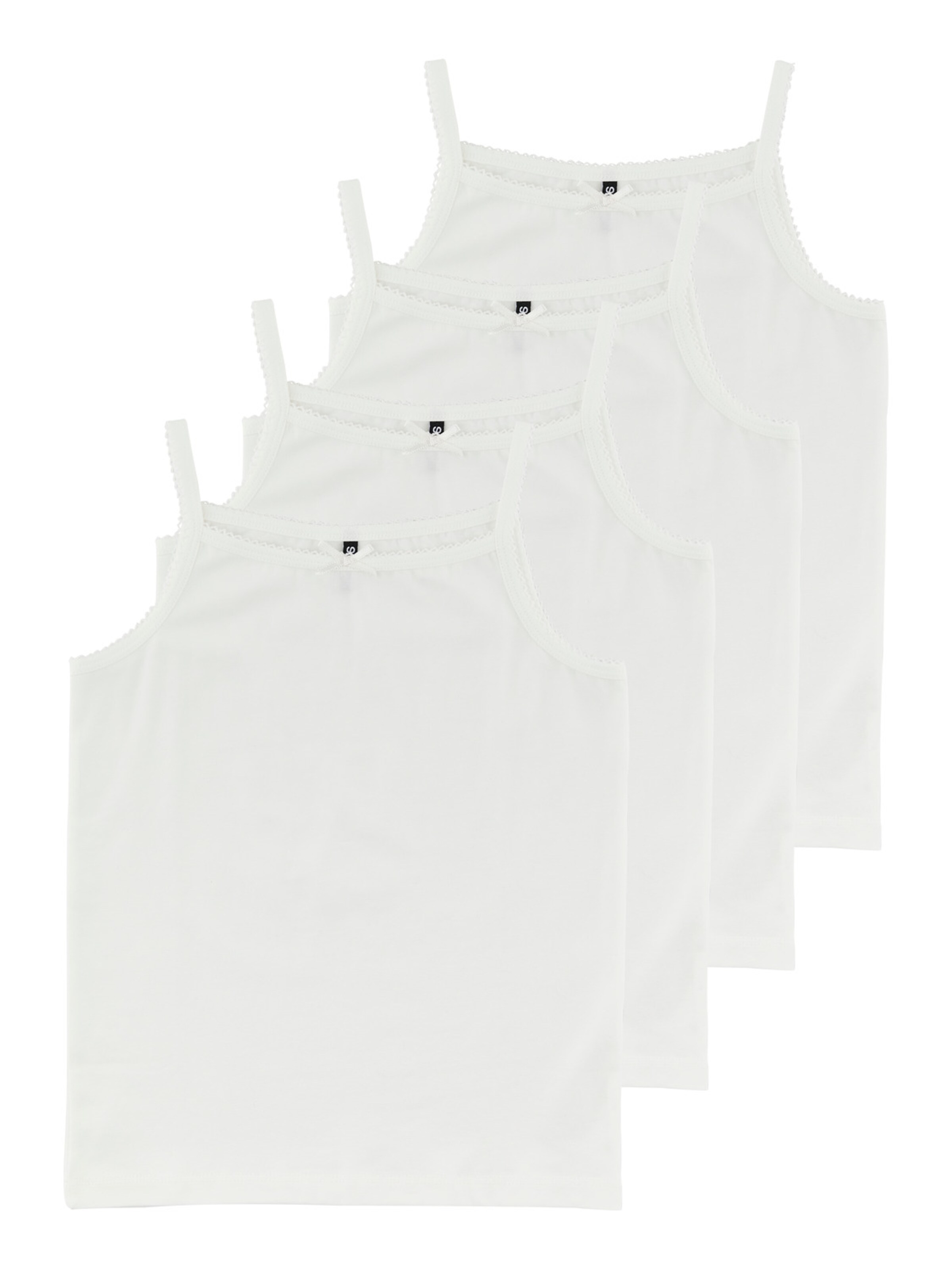 Tailles ados 140-176 Top Anni Little Pieces en Blanc 
