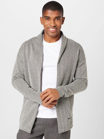 Key Largo Knit Cardigan in Grey: front