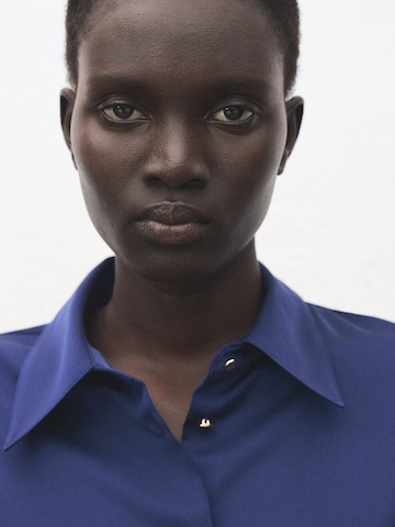 MANGO Bluse 'IDEALE' in Blau