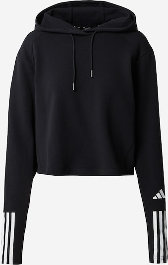 ADIDAS PERFORMANCE Sportsweatshirt 'Essentials' in schwarz / weiß, Produktansicht