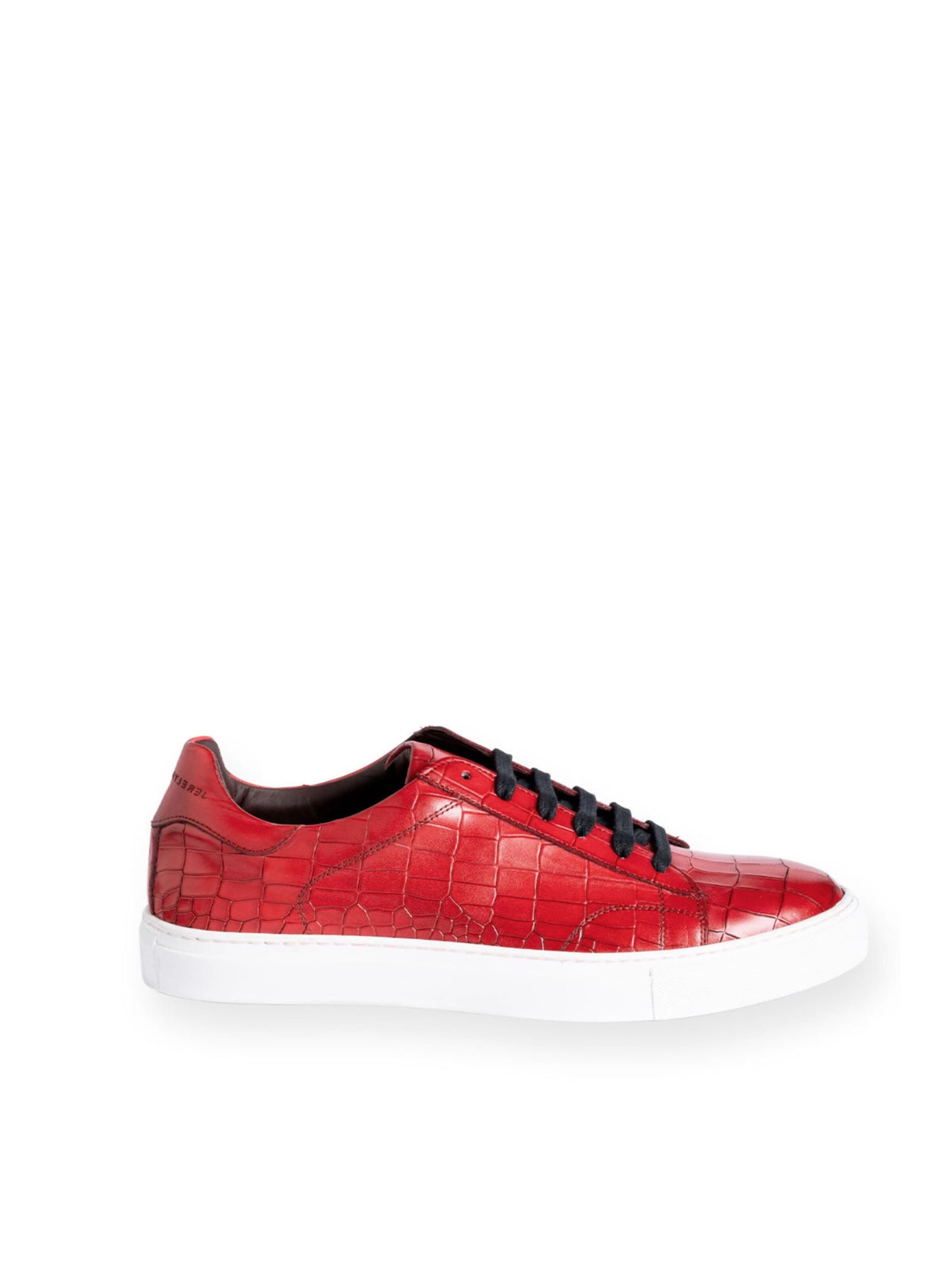 Jerelyn Creado - Zapatillas deportivas bajas 'Chris' en rojo: frente