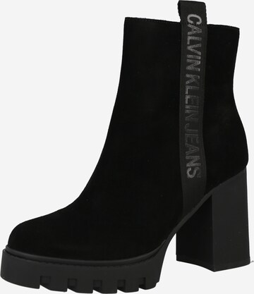 Calvin Klein Jeans Ankle Boots in Black: front