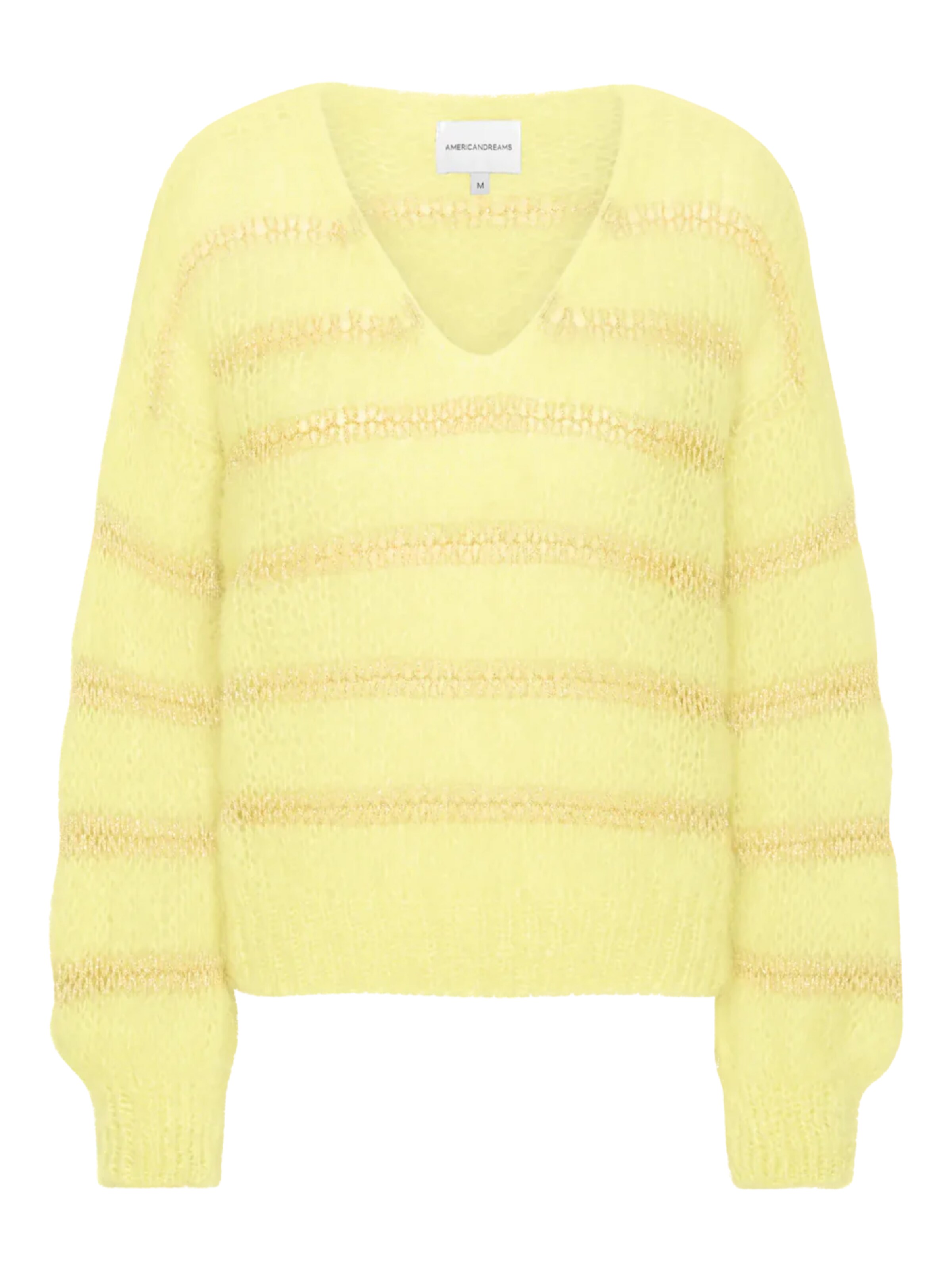 americandreams Pullover 'Katie'‌‌‌‌‌‌‌‌‌ in Gelb: Vorderseite