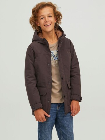 Jack & Jones Junior Between-Season Jacket 'Winner' in Brown: front