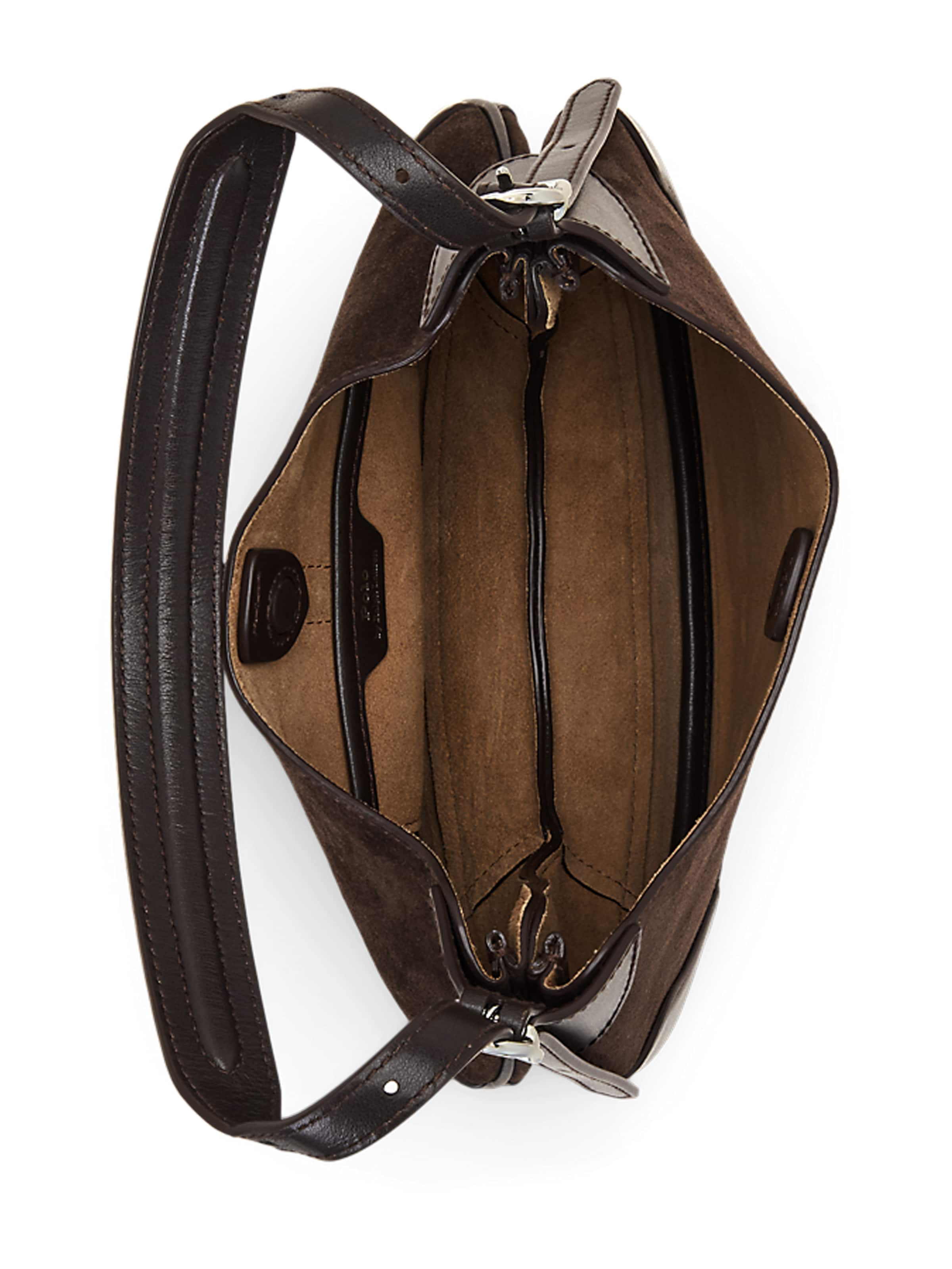 Polo Ralph Lauren Torba za čez ramo | rjava barva