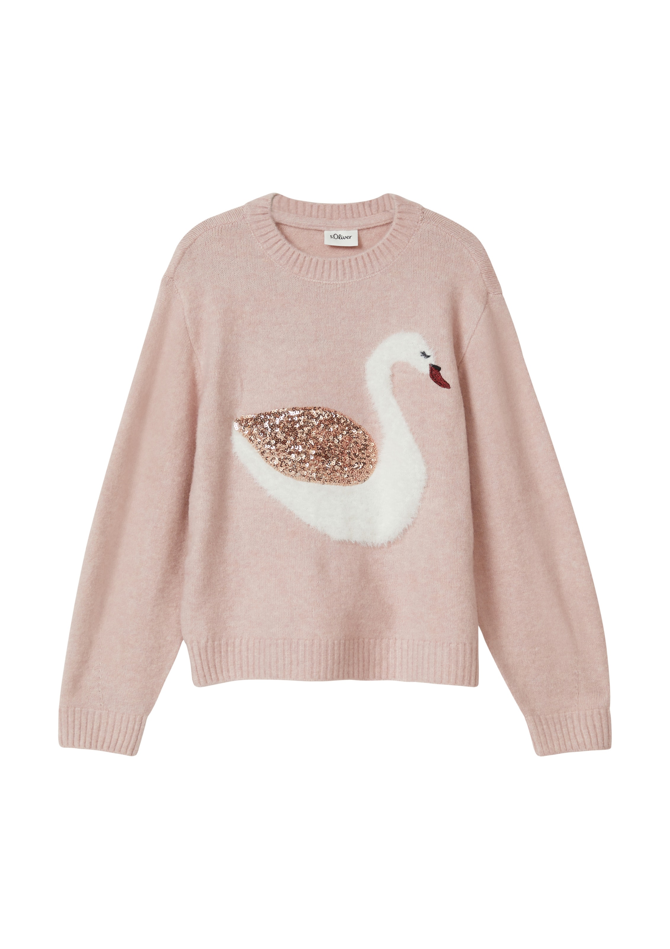 s.Oliver Pull-over en or / rose ancienne / blanc, Vue avec produit