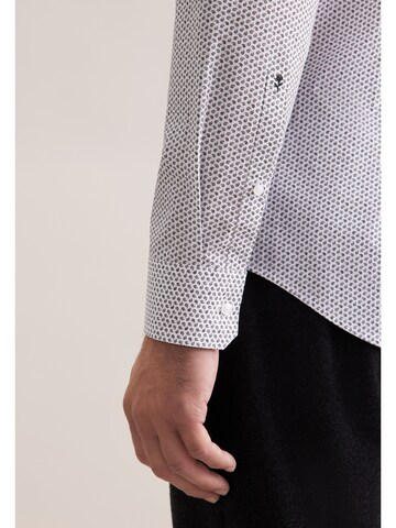 SEIDENSTICKER Slim fit Business shirt in Grey