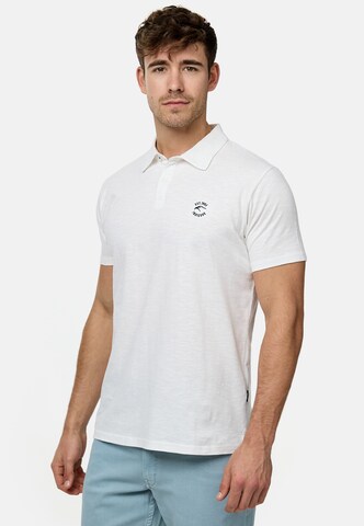 T-Shirt INDICODE JEANS en blanc : devant