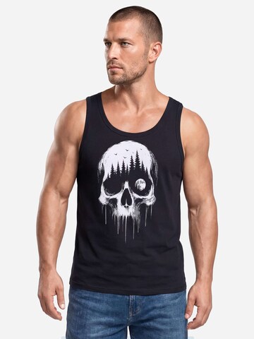 Neverless Shirt 'Skull Hiking' in Black