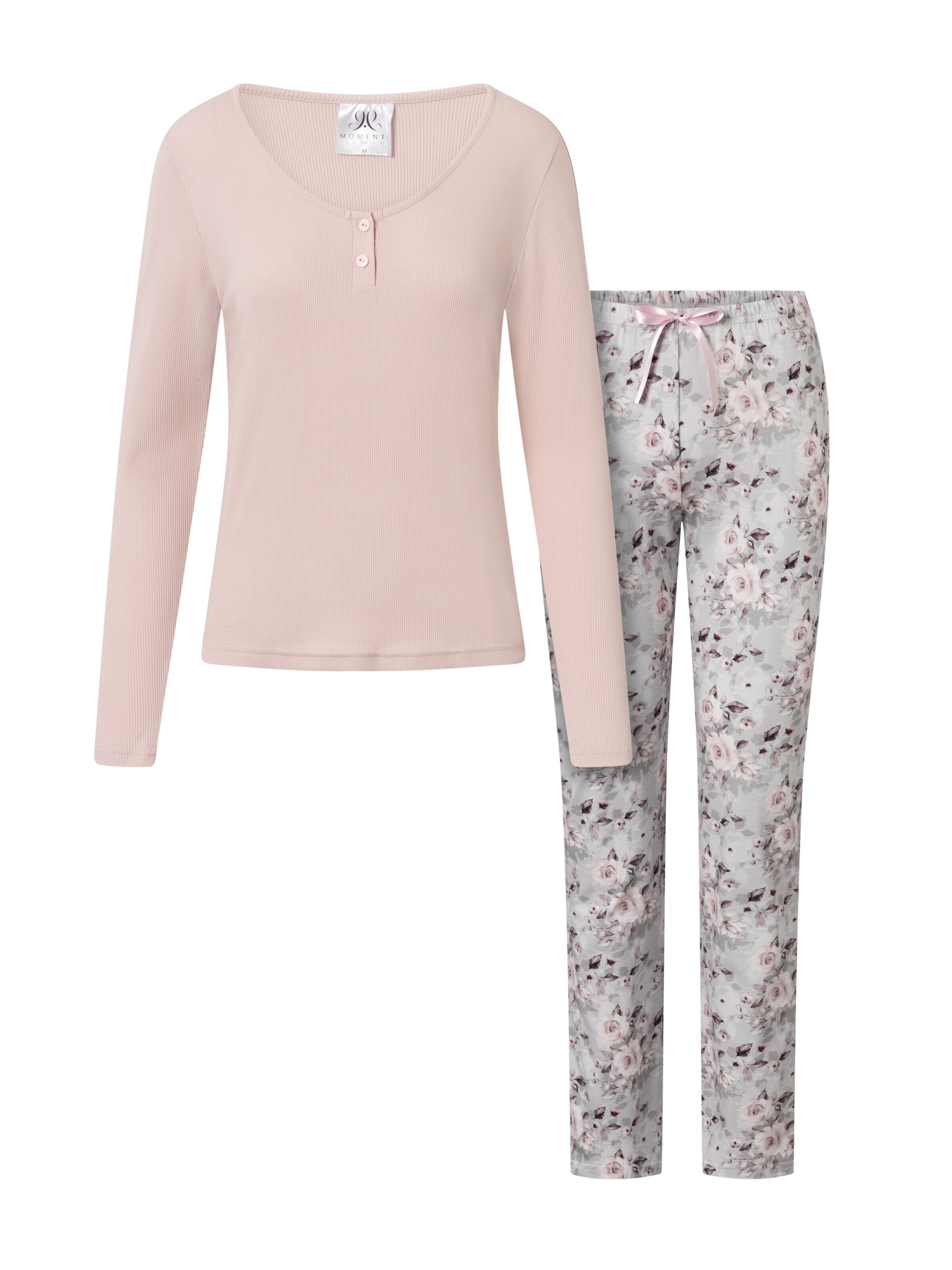 Momenti Per Me Pajama 'Margarita' in Pink: front