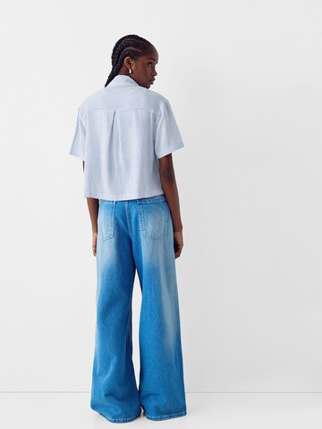 Chemisier Bershka en bleu