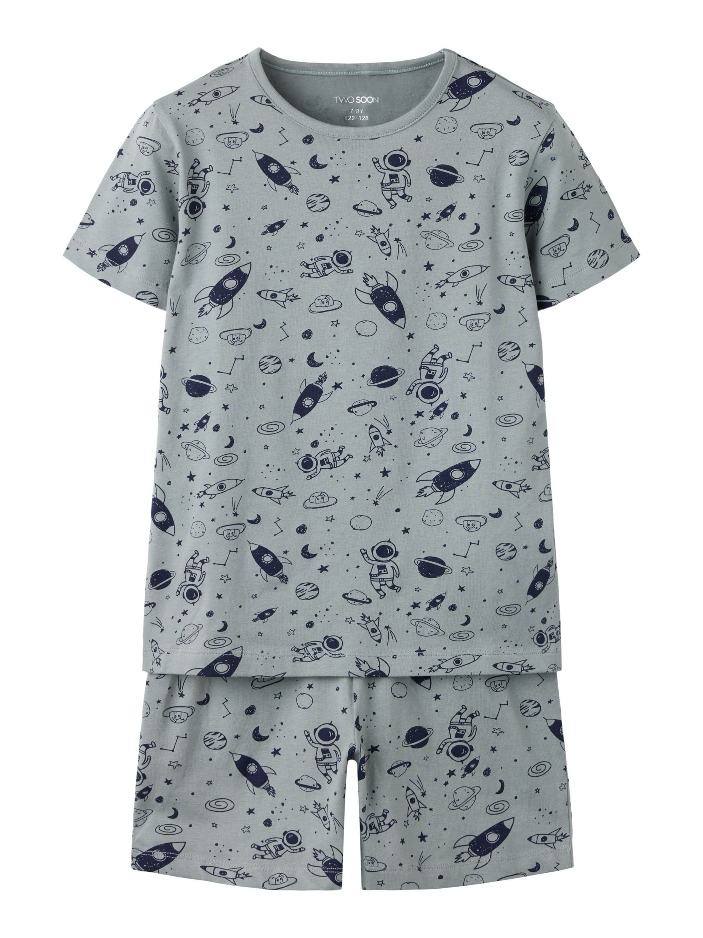 TWO SOON - Pijama en gris: frente