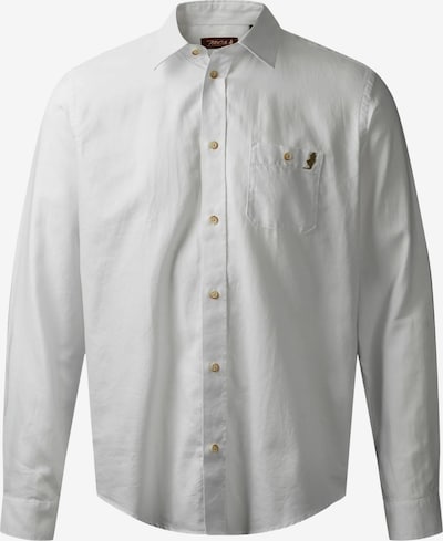 MCS Businesspaita 'Brandon' värissä ruskea / valkoinen, Tuotenäkymä