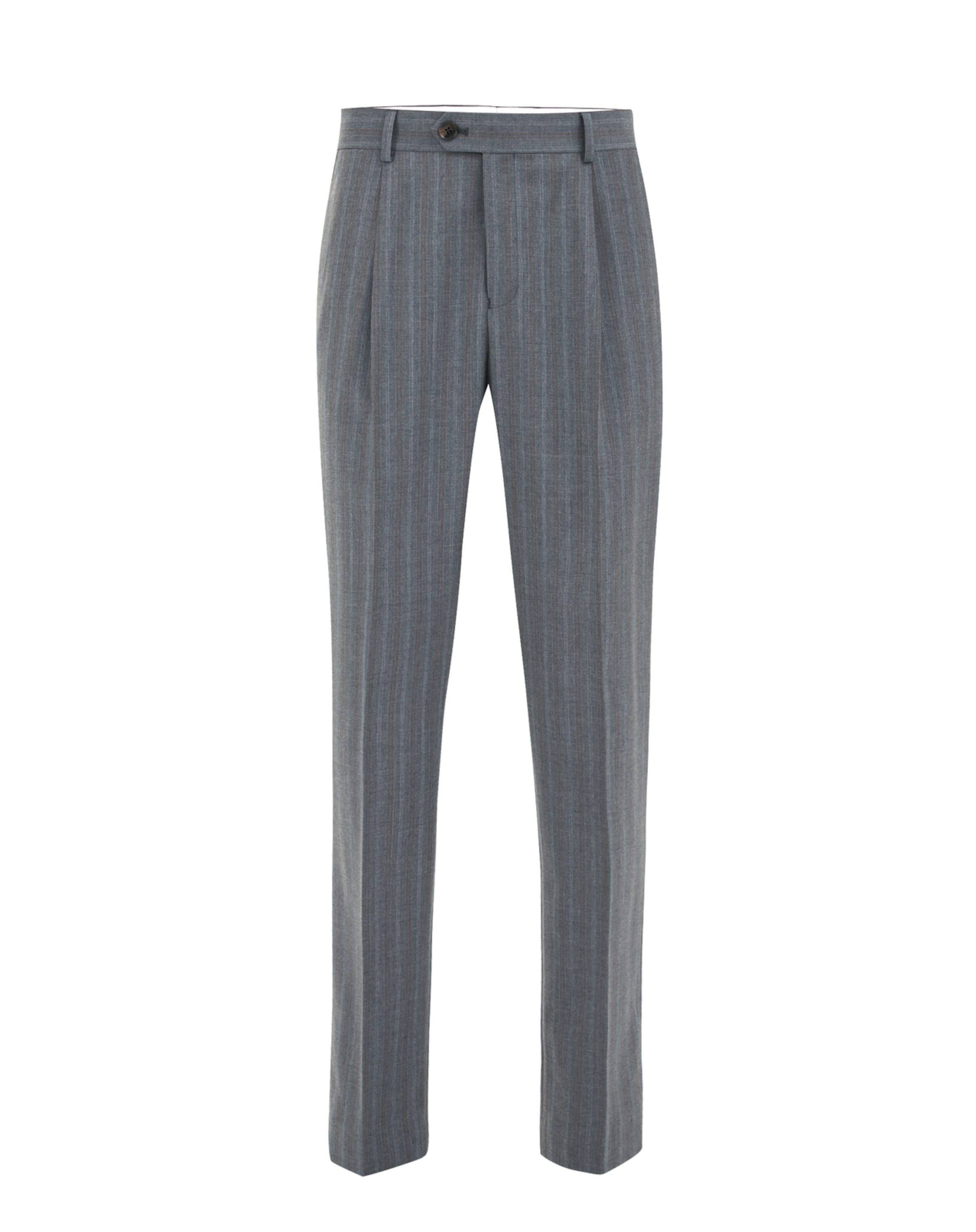 van Gils - regular Pantalón plisado en gris: frente