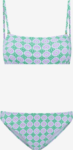 ShiwiBandeau Bikini 'Lola' - zelena boja: prednji dio