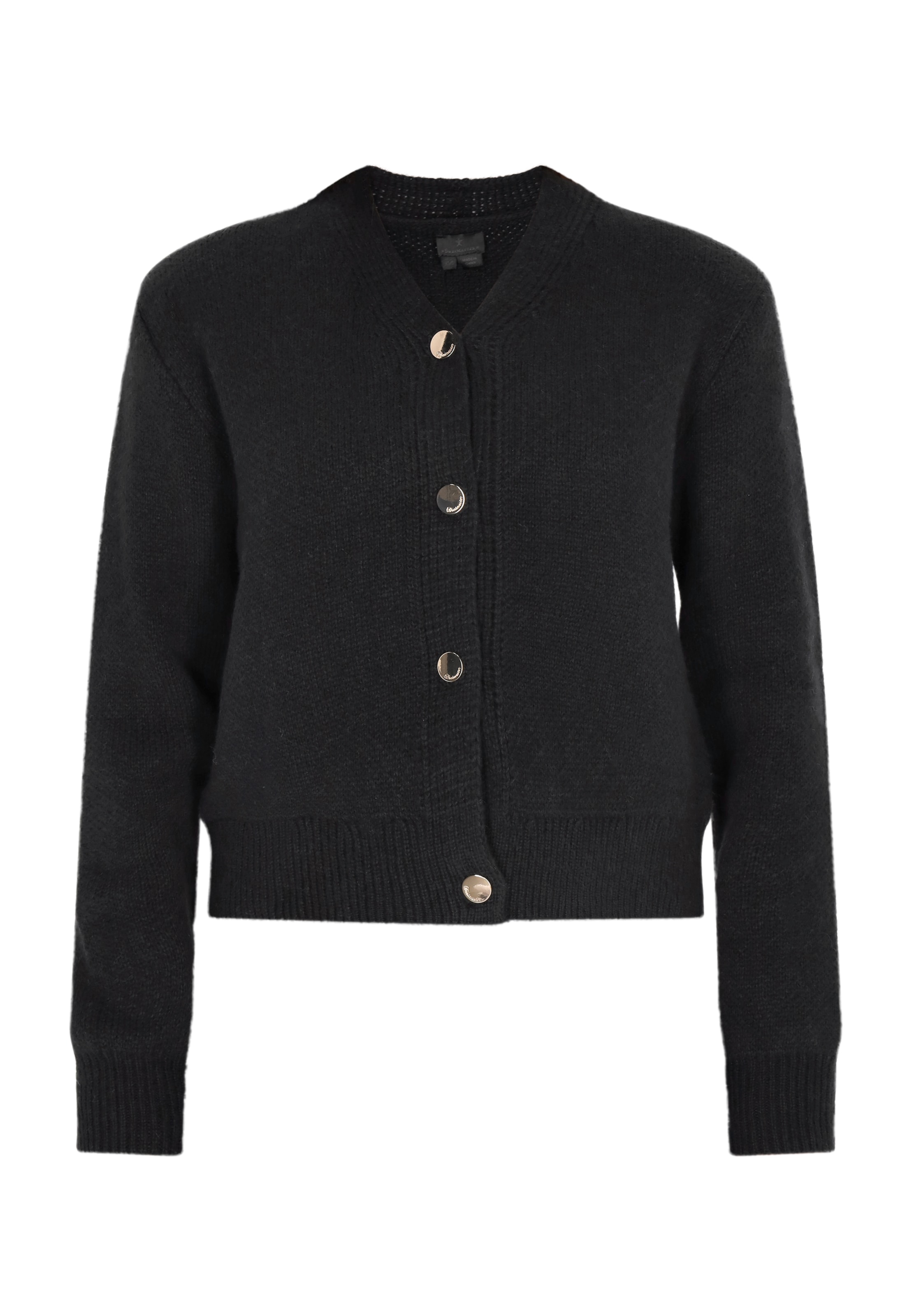 DreiMaster Klassik Gebreid vest in Zwart: voorkant