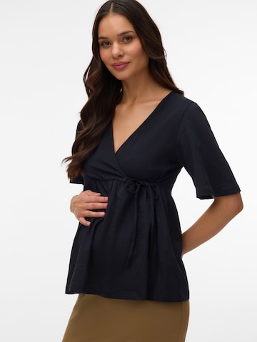 MAMALICIOUS Тениска 'MLKALYNA TESS' в черно: отпред