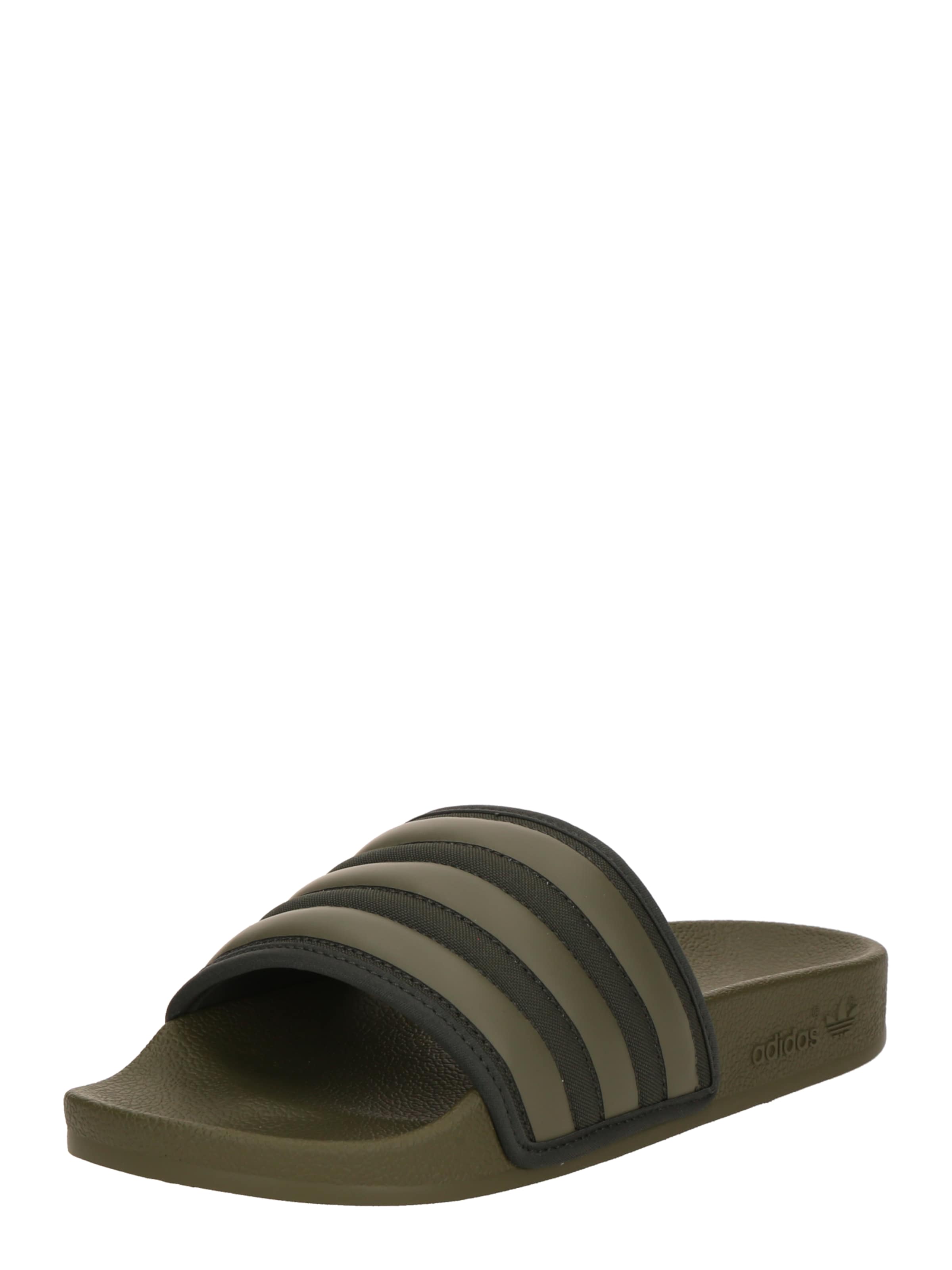 ADIDAS ORIGINALS Μιούλ 'ADILETTE' σε πράσινο: μπροστά