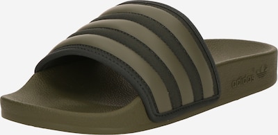 ADIDAS ORIGINALS Pantolette 'ADILETTE' in oliv / dunkelgrün, Produktansicht