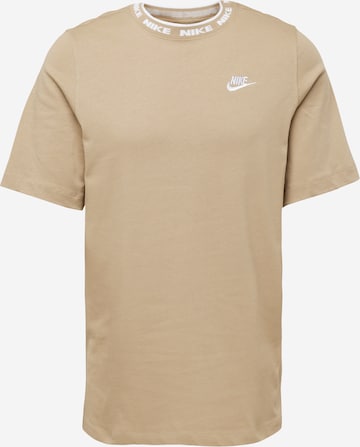 Nike Sportswear - Camiseta en beige: frente