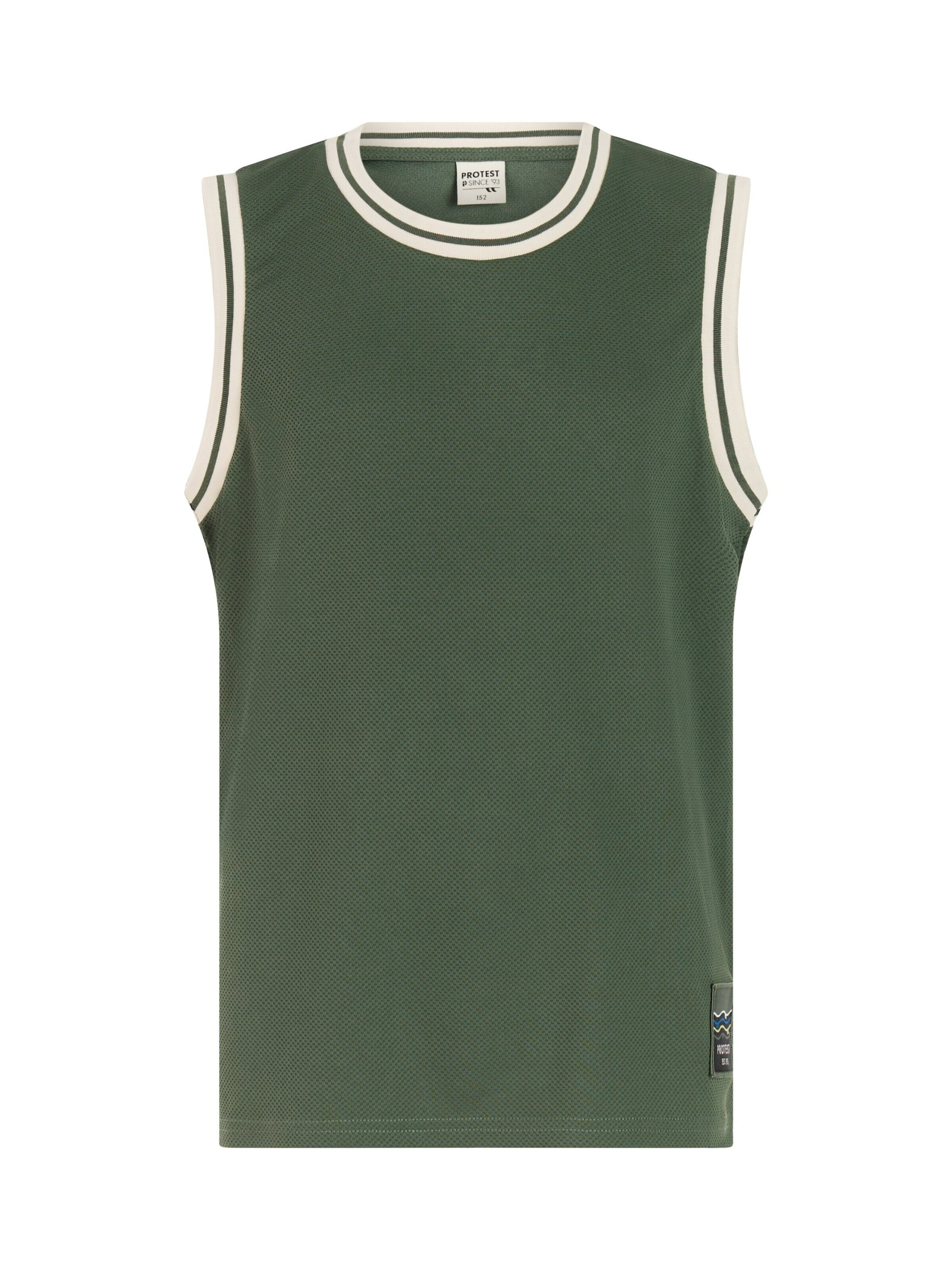 PROTEST Shirt 'PRTFalty JR' in Groen: voorkant