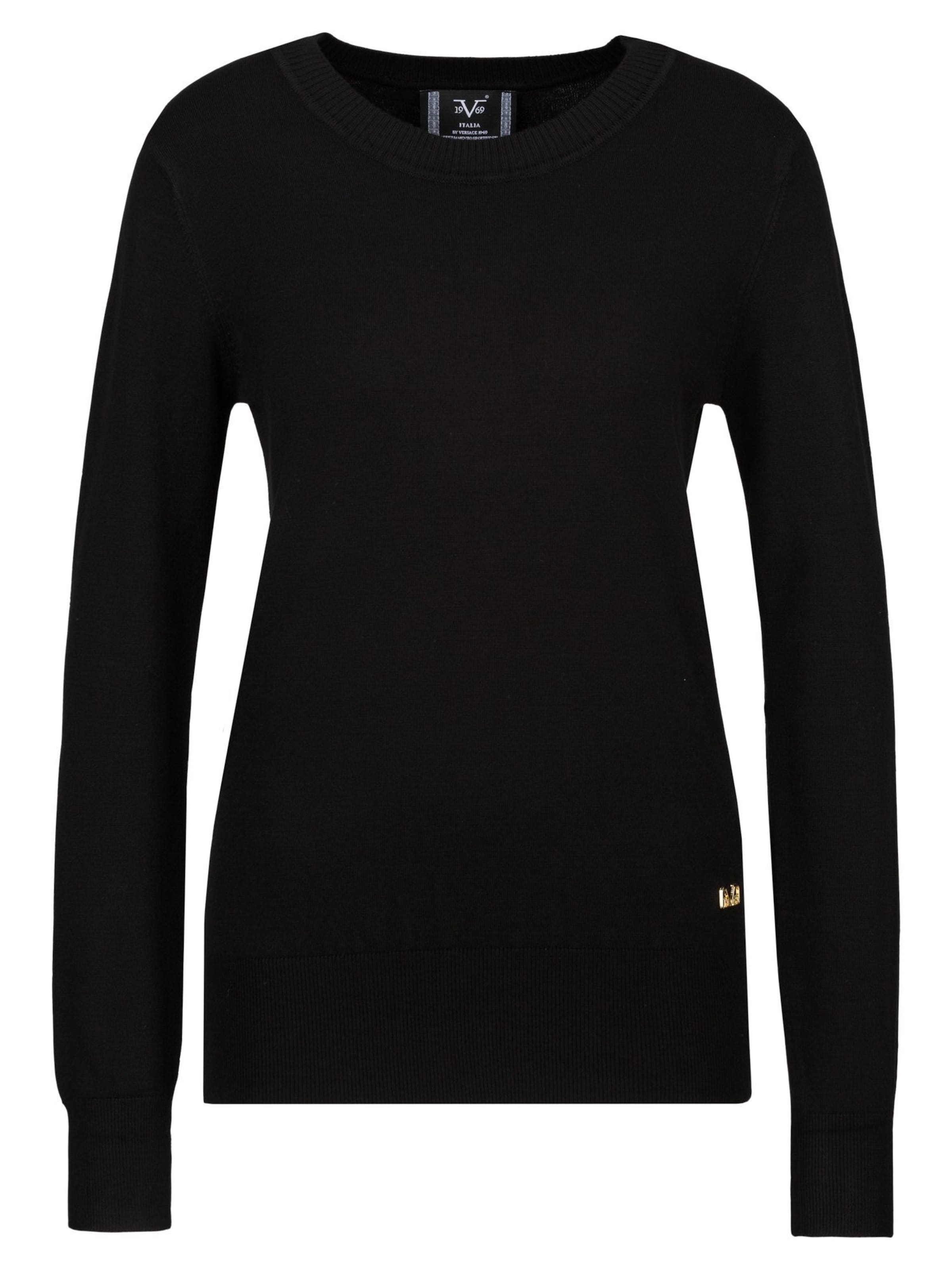 Pullover 'Viola' di 19V69 ITALIA in nero: frontale
